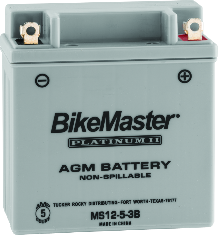 BikeMaster AGM Battery - MS12-5-3B - Striker Modified