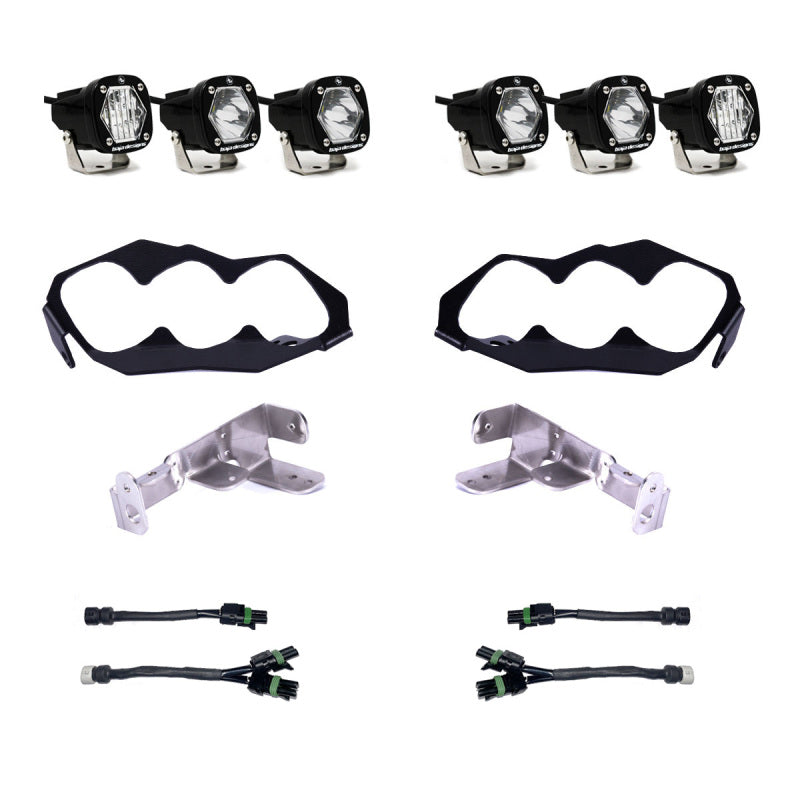 Baja Designs 2024+ Can-Am Maverick R S1 Headlight Kit - Striker Modified