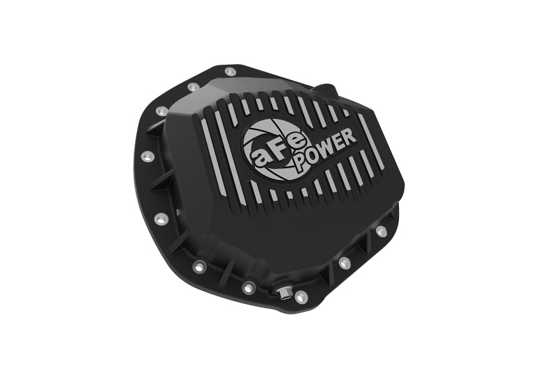 aFe Power Pro Series Rear Differential Cover Black w/ Machined Fins 14-18 Dodge Trucks 2500/3500 - Striker Modified