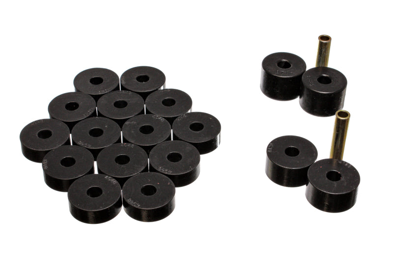 Energy Suspension 74-75 Jeep CJ5/CJ7/CJ8 Scrambler Black Body (Cab) Mount Set - Striker Modified