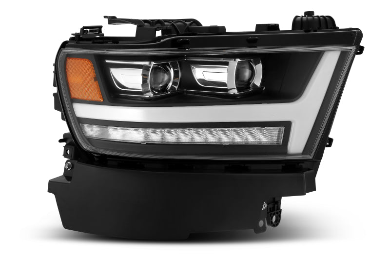 AlphaRex 19-20 Ram 1500HD PRO-Series Proj Headlight Plnk Style Blk w/Activ Light/Seq Signal/Plnk DRL - Striker Modified