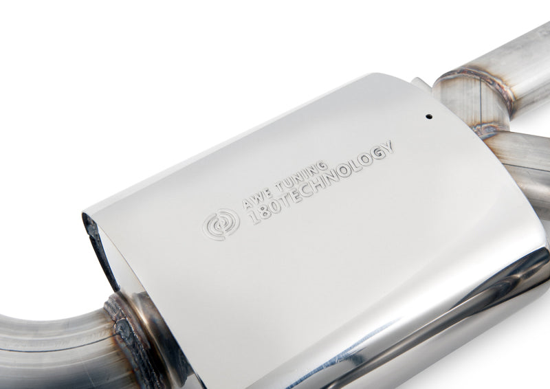 AWE Tuning Audi C7.5 A6 3.0T Touring Edition Exhaust - Quad Outlet Chrome Silver Tips - Striker Modified