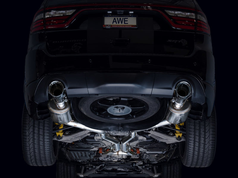 AWE Tuning 18-23 Dodge Durango SRT & Hellcat Touring Edition Exhaust - Chrome Silver Tips - Striker Modified