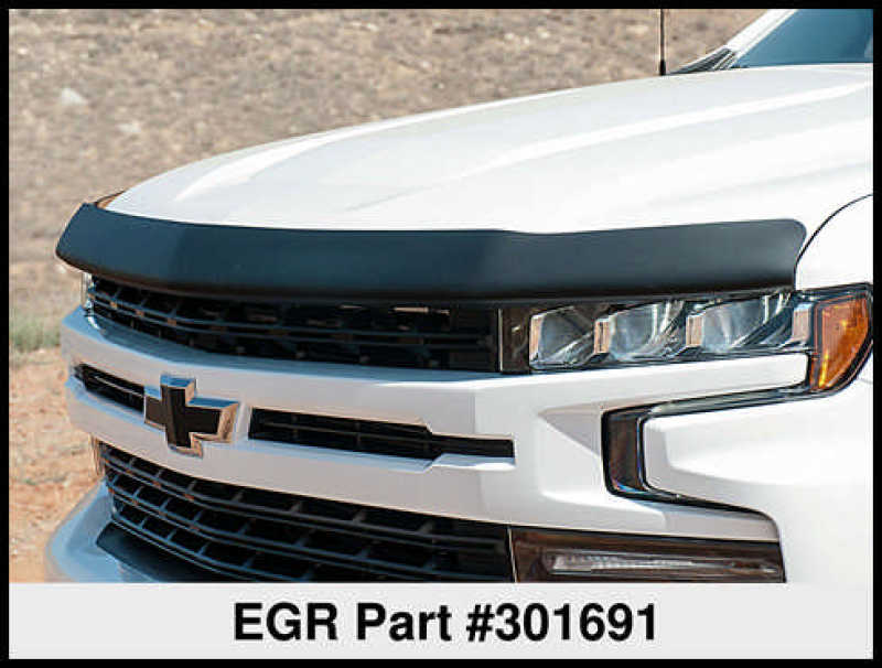 EGR 2019 Chevy 1500 Super Guard Hood Guard - Dark Smoke - Striker Modified