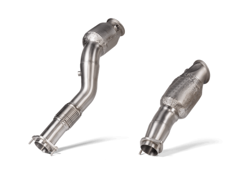 Akrapovic 2021+ BMW M3 (G80)/M4 (G82) DownPipe w/Catalytic Converter (SS) - Striker Modified