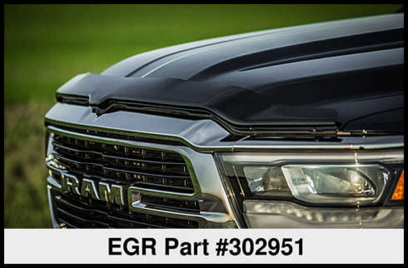 EGR 2019 Dodge Ram 1500 Superguard Hood Shield - Dark Smoke - Striker Modified