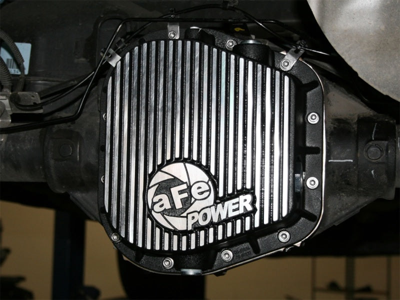aFe Power Rear Diff Cover (Machined) 12 Bolt 9.75in 97-16 Ford F-150 w/ Gear Oil 4 QT - Striker Modified