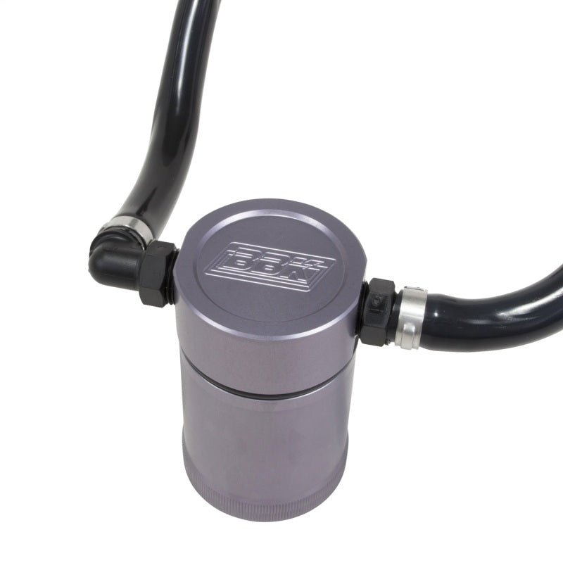 BBK 11-17 Ford Mustang GT Oil Separator Kit - Passenger Side - Striker Modified