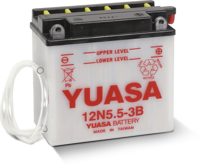 Yuasa 12N5.5-3B Conventional 12 Volt Battery - Striker Modified