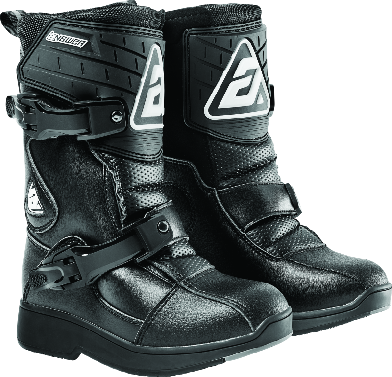 Answer Peewee Boot Black Youth - 13 - Striker Modified