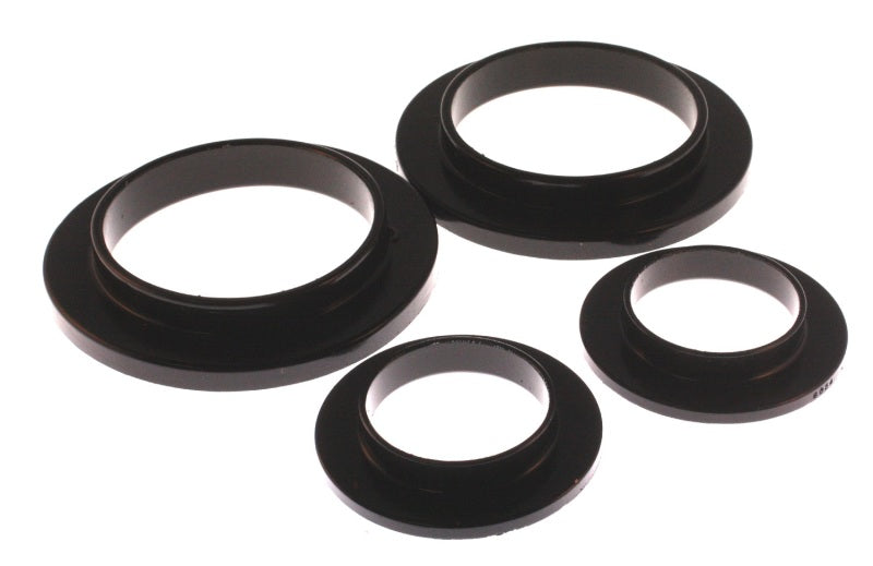 Energy Suspension 79-04 Ford Mustang SVO Black Rear Spring Upper & Lower Isolator Set - Striker Modified