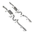 BBK 86-04 Mustang Cat Back Kit Varitune Mufflers Stainless Steel Tips - Striker Modified