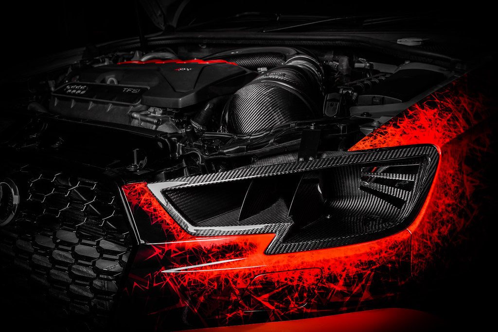 Eventuri Audi 8V Gen 2 RS3 Black Carbon Headlamp Race Duct