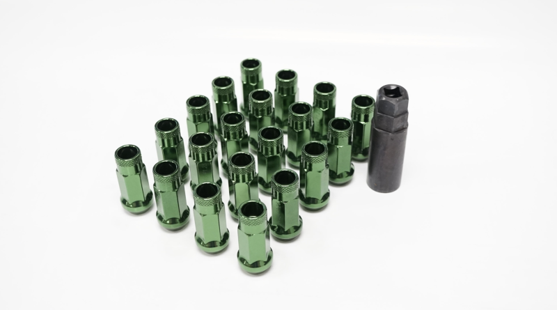 Wheel Mate 12x1.50 48mm Muteki SR48 Dark Green Open End Lug Nuts - Striker Modified