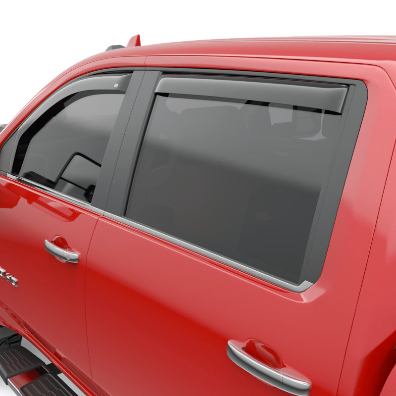 EGR 2019 Chevy 1500 Crew Cab In-Channel Window Visors - Dark Smoke - Striker Modified