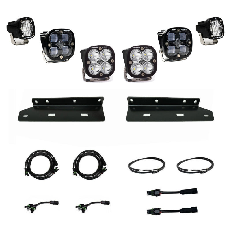 Baja Designs 2021+ Ford Raptor Aftermarket Pro Fog Pocket SAE Kit - Striker Modified