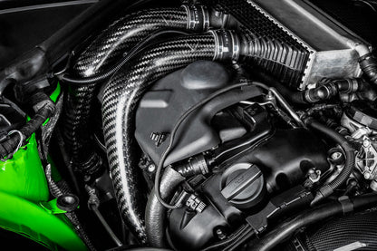 Eventuri BMW F8X M2C M3 M4 S55 Black Carbon Charge Pipe Set - Matte