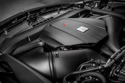 Eventuri Mercedes C190 R190 AMG GT 2DR GT / GTS / GTR Black Carbon Intake + Engine Cover - Matte