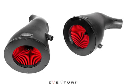 Eventuri Mercedes C190 R190 AMG GT 2DR GT / GTS / GTR Black Carbon Intake + Engine Cover - Matte