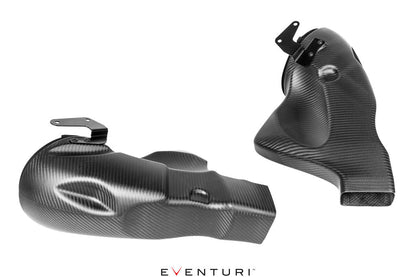 Eventuri Mercedes C190 R190 AMG GT 2DR GT / GTS / GTR Black Carbon Intake + Engine Cover - Matte