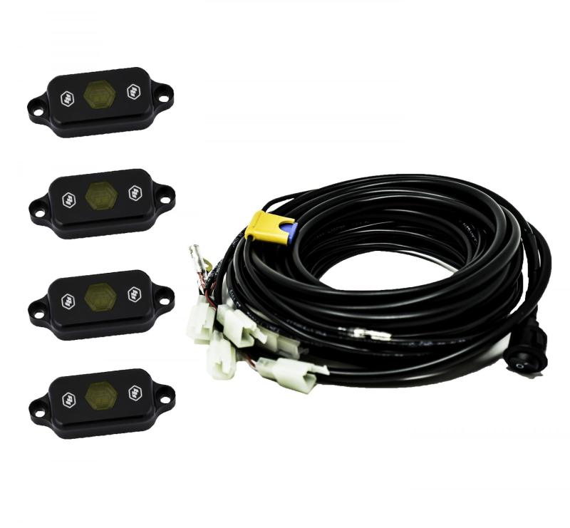 Baja Designs Universal Amber Rock Light Kit - Striker Modified