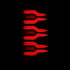 AlphaRex 02-06 Dodge Ram 1500/03-06 Dodge Ram 2500+3500 Luxx-Series LED Tail Lights (Pair) Black