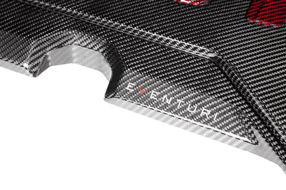 Eventuri Audi 8Y / 8V RS3 / 8S TTRS Black Carbon and Red Kevlar Engine Cover