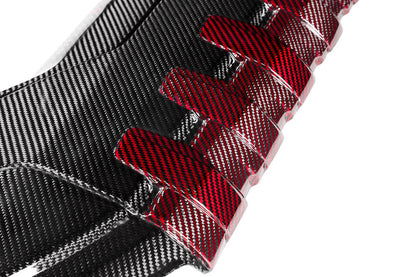 Eventuri Audi 8Y / 8V RS3 / 8S TTRS Black Carbon and Red Kevlar Engine Cover