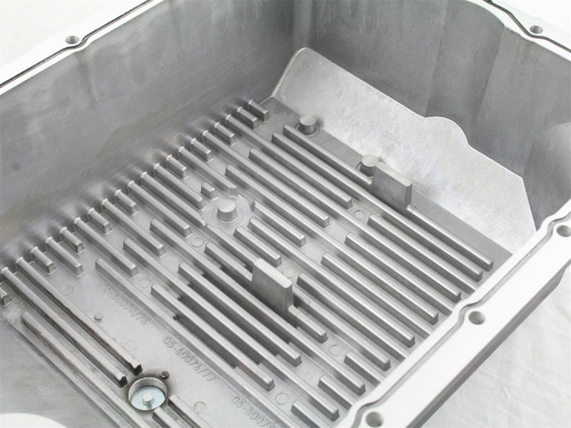 afe Transmission Pan (Black); Ford Diesel Trucks 03-10 V8-6.0/6.4L (td) - Striker Modified