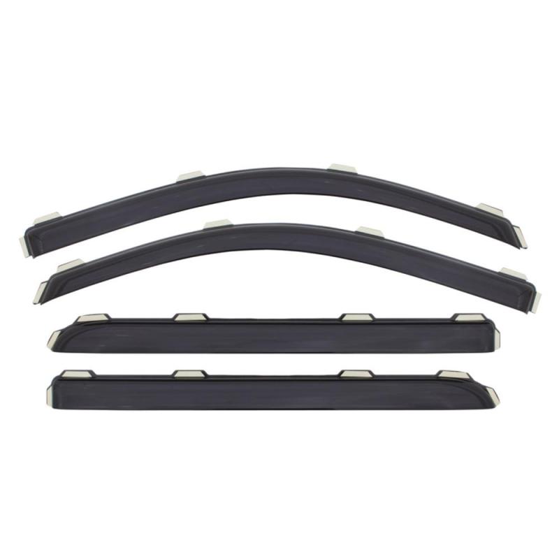 AVS 16-18 Mazda 2 Ventvisor In-Channel Front & Rear Window Deflectors 4pc - Smoke - Striker Modified
