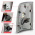 ANZO 09-18 Dodge Ram 1500 Sequential LED Taillights Smoke Black w/Switchback Amber Signal - Striker Modified