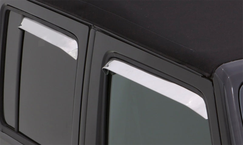 AVS 77-84 Buick Electra Ventshade Front & Rear Window Deflectors 4pc - Stainless - Striker Modified