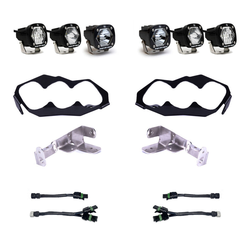 Baja Designs 2024 Can-Am Maverick R Triple S1 Unlimited Headlight Kit - Striker Modified
