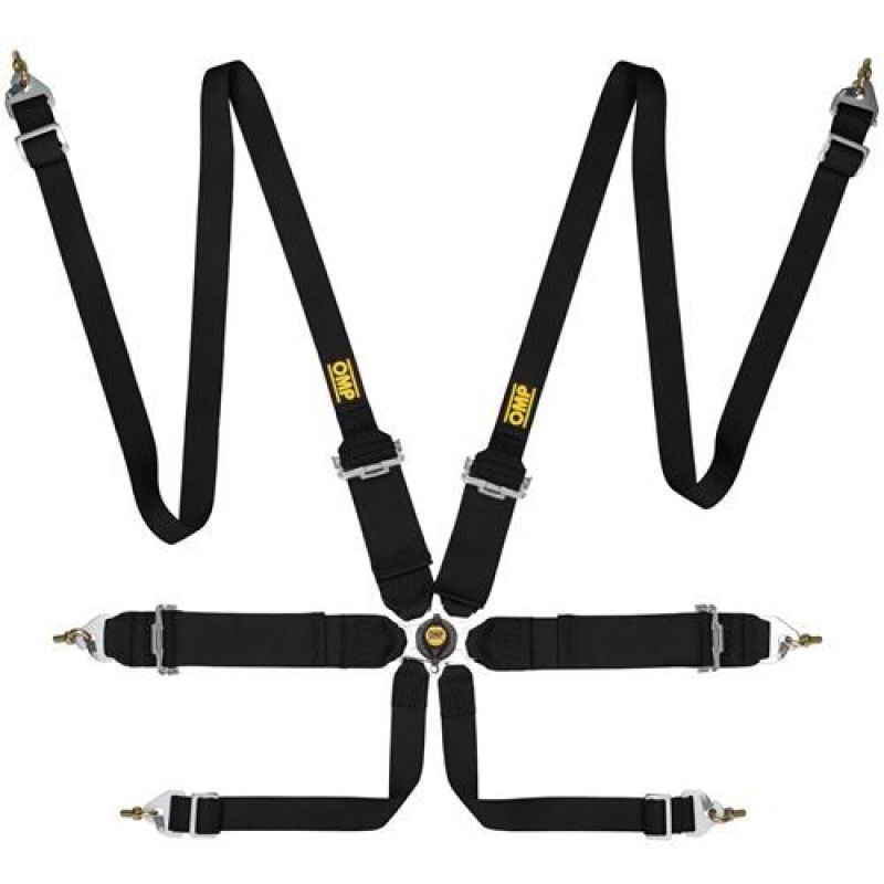 OMP First 3/2 Racing Harness Black - Striker Modified
