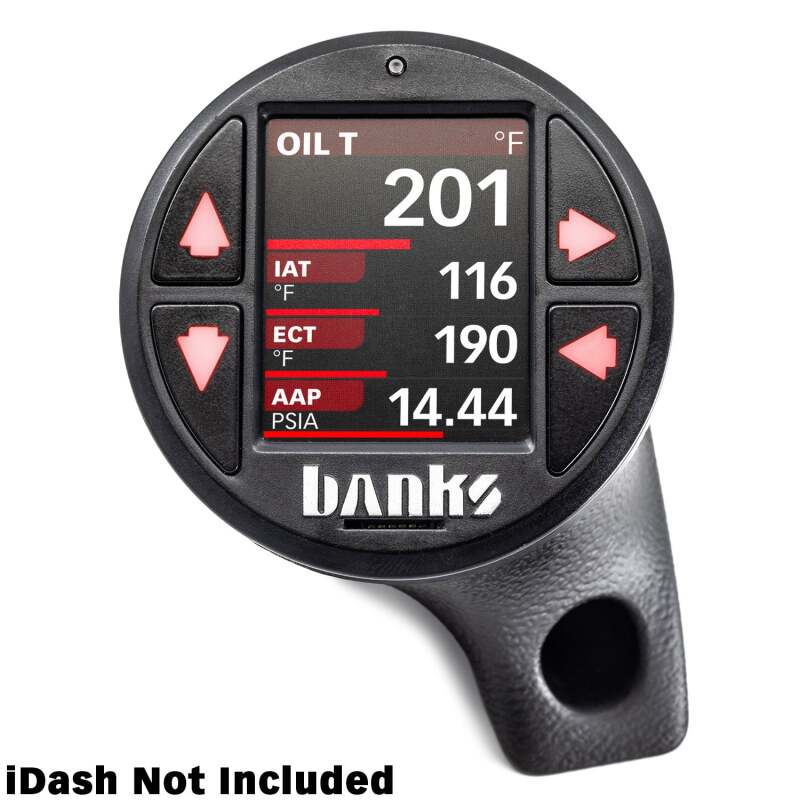 Banks Power 18-23 Jeep Wrangler/Gladiator - iDash Stealth Single Gauge Pod Kit - Striker Modified