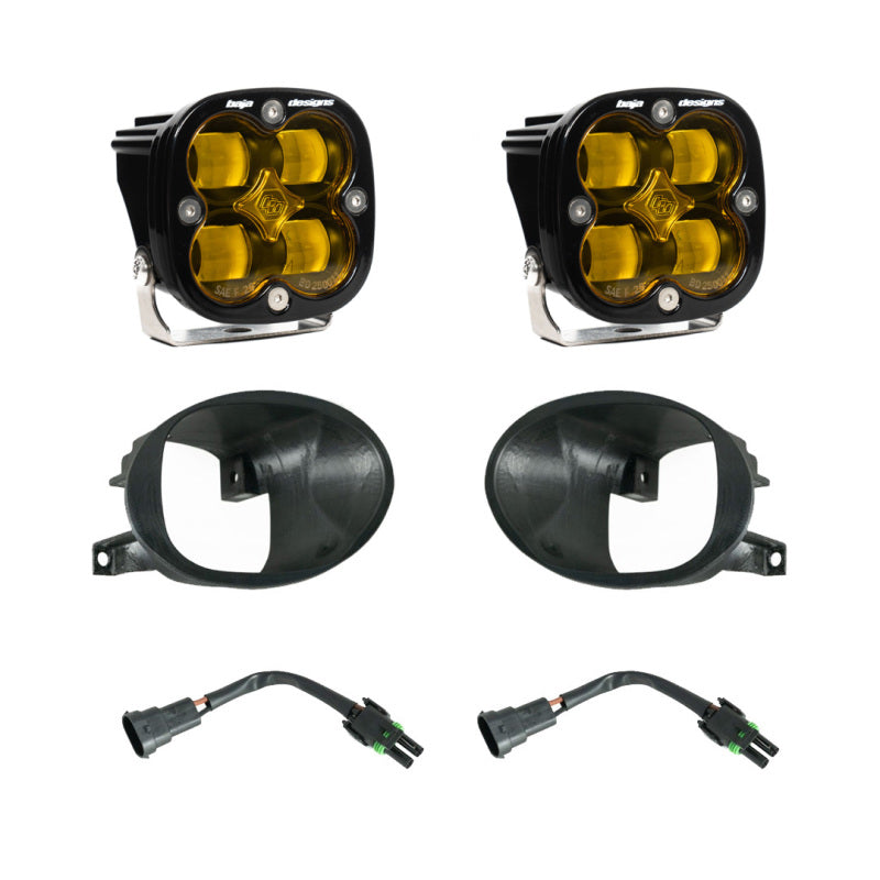 Baja Designs 19-22 Mercedes Benz Sprinter Squadron SAE Fog Pocket Light Kit - Amber - Striker Modified
