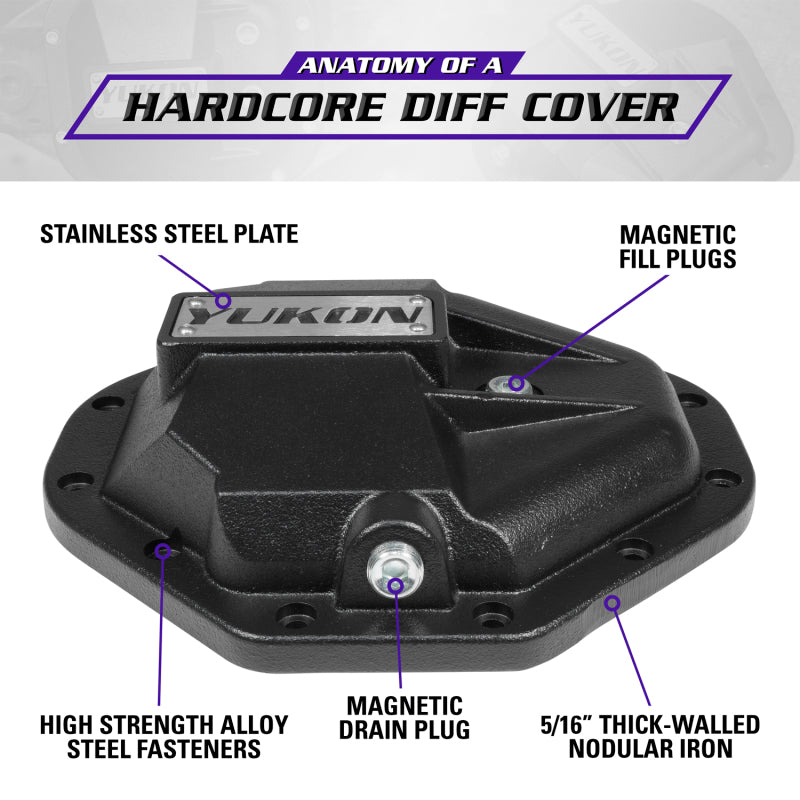 Yukon Gear Hardcore Nodular Iron Cover for Chrysler 9.25in Rear Differential - Striker Modified