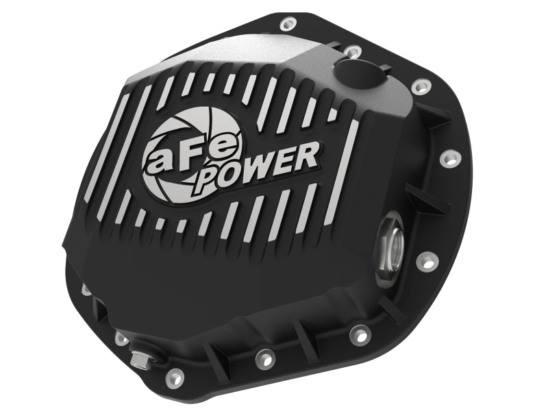 aFe Power Pro Series Rear Differential Cover Black w/ Machined Fins 14-18 Dodge Trucks 2500/3500 - Striker Modified