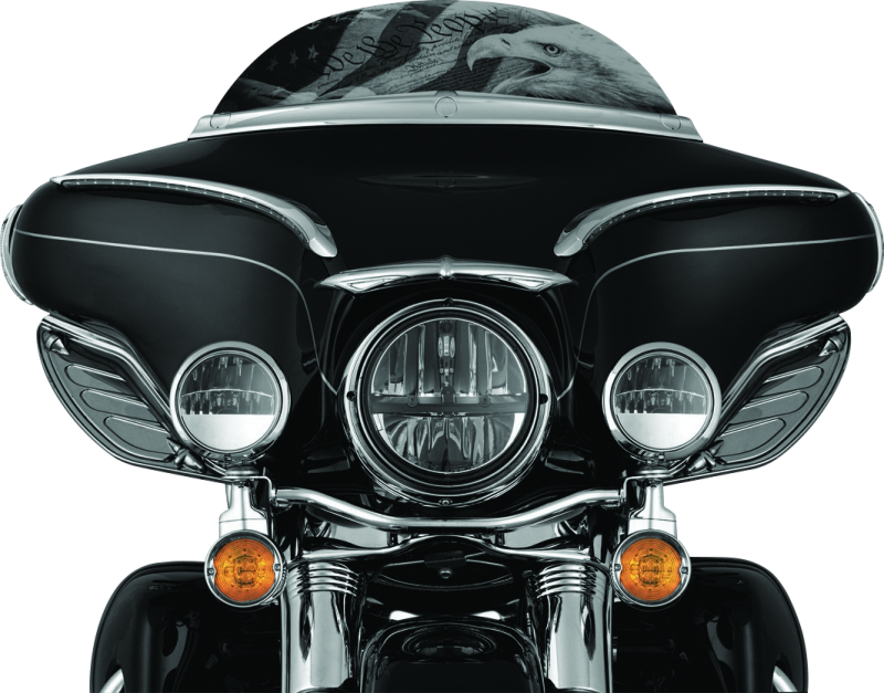 Kuryakyn Dragon Wing Air Deflectors Dark Smoke - Striker Modified