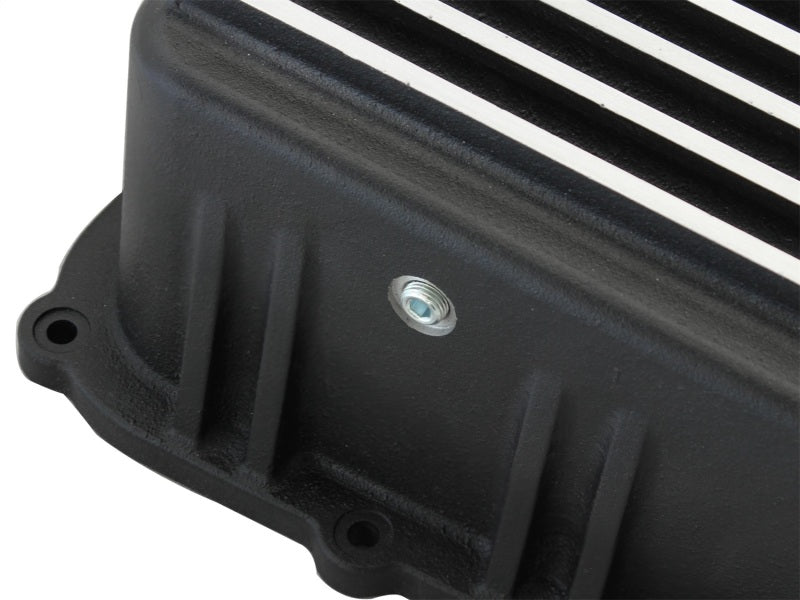 aFe Power Transmission Pan Black Machined 11-14 Ford 6R140 Trucks V8 6.7L (td) - Striker Modified