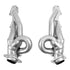 BBK 19-23 Dodge Ram 1500 5.7L (Ex. MegaCab) Shorty Tuned Exhaust Headers - 1-3/4in Silver Ceramic - Striker Modified