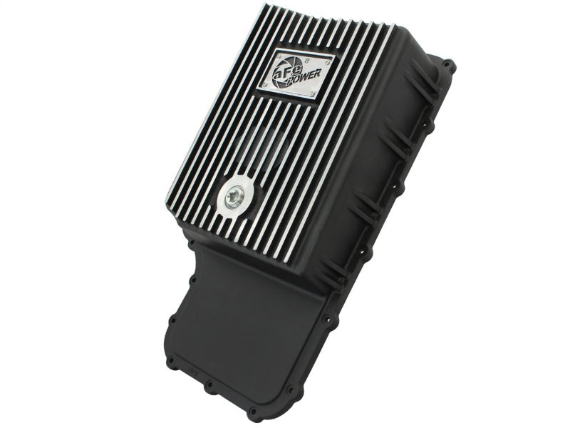 aFe Power Transmission Pan Black Machined 11-14 Ford 6R140 Trucks V8 6.7L (td) - Striker Modified