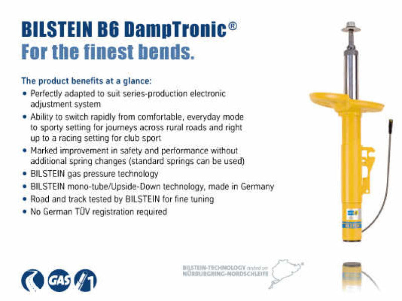 Bilstein B6 (DampTronic) 2015 BMW M3/M4 Front Right Monotube Strut Assembly - Striker Modified