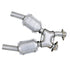 BBK 99-04 Mustang 4.6 GT / Cobra High Flow X Pipe With Catalytic Converters - 2-1/2 - Striker Modified