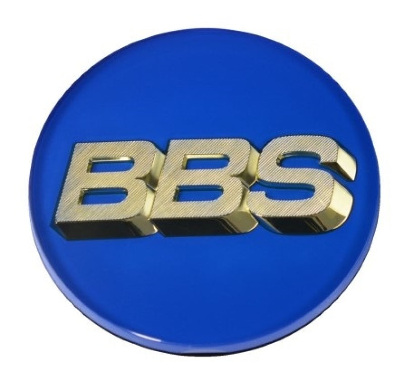 BBS Center Cap 70.6mm Blue/Gold (3-Tab) - Striker Modified