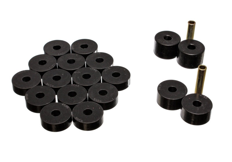Energy Suspension 74-75 Jeep CJ5/CJ7/CJ8 Scrambler Black Body (Cab) Mount Set - Striker Modified