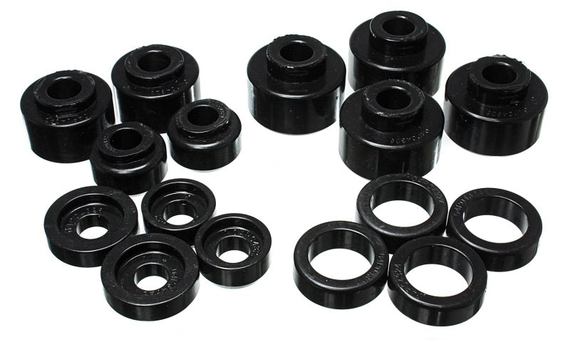 Energy Suspension 99-07 Ford F-250/F-350 SD 2/4WD Crew Cab Body Mount Set - Black - Striker Modified