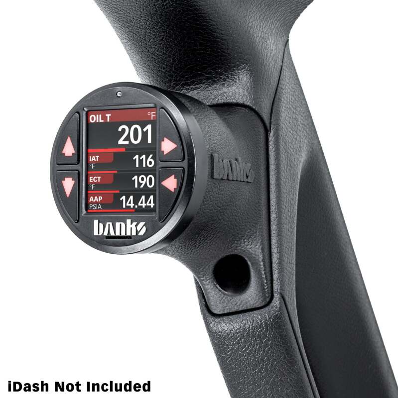 Banks Power 18-23 Jeep Wrangler/Gladiator - iDash Stealth Single Gauge Pod Kit - Striker Modified