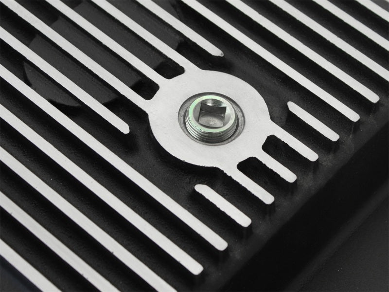 aFe Power Transmission Pan Black Machined 11-14 Ford 6R140 Trucks V8 6.7L (td) - Striker Modified