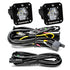 Baja Designs S1 Wide Cornering LED Light Backup Kit w/ Mounting Bracket Pair - Striker Modified